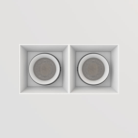 چراغ سقفی توکار تیران اس تی آر تویین GU10